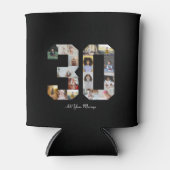 30枚の写真コラージュ 缶クーラー (正面)