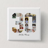 30枚の写真コラージュ 缶バッジ (正面)