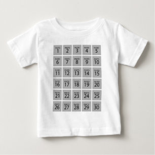 30枚の写真パーソナライズされたコラージュを作成 ベビーTシャツ