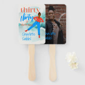 30枚気のあるそぶりをしたの写真と盛りパーソナライズされた上がり ハンドファン (正面&裏面)