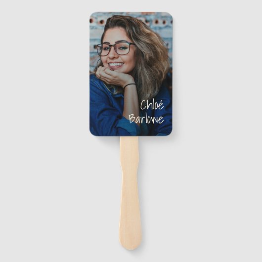 30枚気のあるそぶりをしたの写真と盛りパーソナライズされた上がり ハンドファン (裏面)