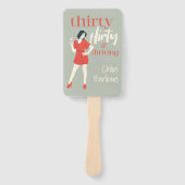 30枚気のあるそぶりをしたの写真と盛りパーソナライズされた上がり ハンドファン (正面)