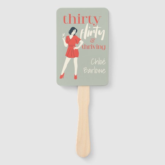 30枚気のあるそぶりをしたの写真と盛りパーソナライズされた上がり ハンドファン (正面)