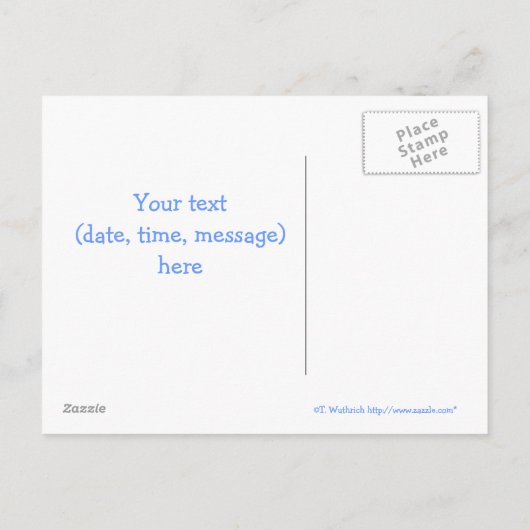 30格安マイルストーおもしろいン誕生日招待状 インビテーションポストカード (裏面)