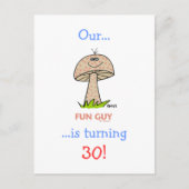 30格安マイルストーおもしろいン誕生日招待状 インビテーションポストカード (正面)