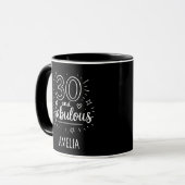 30歳おめでとう ドゥードル ファビュラス マグカップ (正面左)