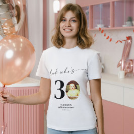 30歳おめでとう！モダンなフォトギフト 30歳の誕生日 Tシャツ