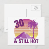 30歳おもしろいの誕生日のお祝い ポストカード (正面/裏面)