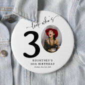 30歳おもしろいの誕生日を見てスタイリッシュみろ 缶バッジ (インサイチュ)