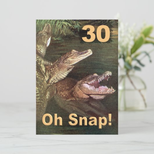 30歳おもしろいの誕生日パーティの招待状 招待状 (スタンド正面)