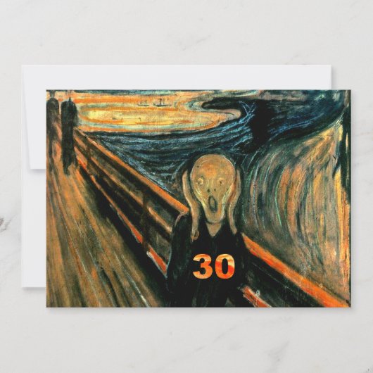 30歳おもしろいの誕生日パーティの招待状 招待状 (正面)