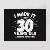 30歳おもしろいの誕生日引用文皮肉30歳 ポストカード (正面)