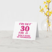 30歳おもしろいの誕生日 カード (黄色い花)