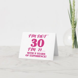 30歳おもしろいの誕生日 カード