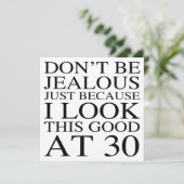 30歳おもしろいの誕生日 カード (スタンド正面)