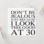 30歳おもしろいの誕生日 カード (正面/裏面インサイチュ)