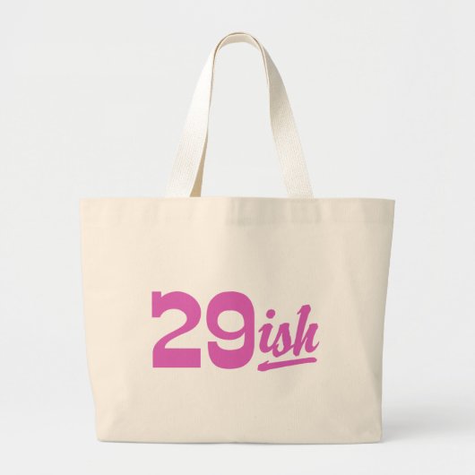 30歳おもしろいの誕生日 ラージトートバッグ (正面)