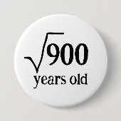 30歳おもしろいの30番目の数平方根 缶バッジ (正面)