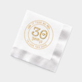 30歳おもしろいパーティー330歳 箔ナプキン (左)