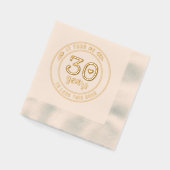 30歳おもしろいパーティー330歳 箔ナプキン (左)
