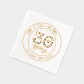 30歳おもしろいパーティー330歳 箔ナプキン (左)
