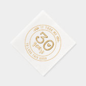 30歳おもしろいパーティー330歳 箔ナプキン (右)