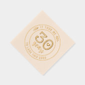 30歳おもしろいパーティー330歳 箔ナプキン (右)