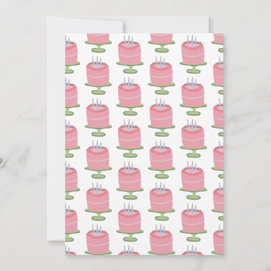 30歳お洒落の誕生日パーティー女の子らしかわいいカスタム 招待状 (裏面)