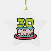 30歳お誕生日ケーキ セラミックオーナメント (裏面)