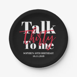 30歳から30歳モダンの誕生日パーティー ペーパープレート