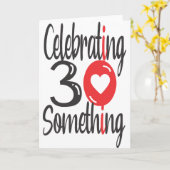 30歳くらいのお祝い 折り畳み式グリーティングカード カード (黄色い花)