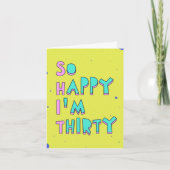 30歳で幸せ読だ カード (正面)
