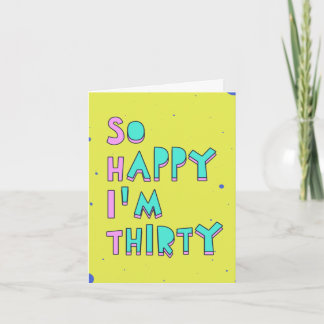 30歳で幸せ読だ カード