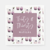 30歳と喉の渇いた30歳のパーティー スタンダードランチョンナプキン (正面)