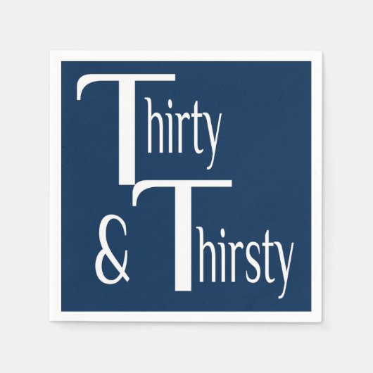 30歳と喉の渇き スタンダードカクテルナプキン (正面)