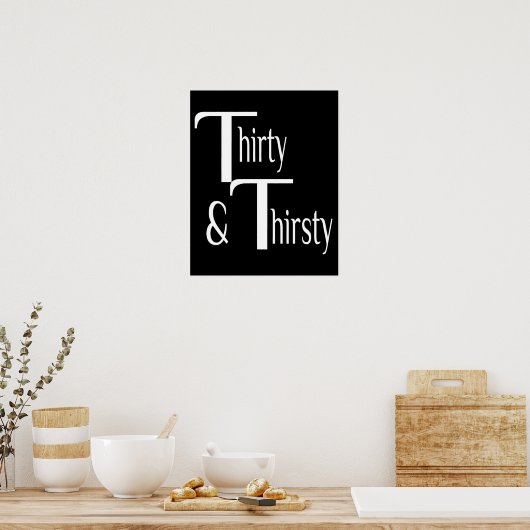 30歳と喉の渇き ポスター (キッチン)