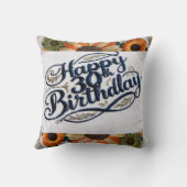 30歳と盛り上がりカスタム:30歳の誕生日 クッション (裏面)