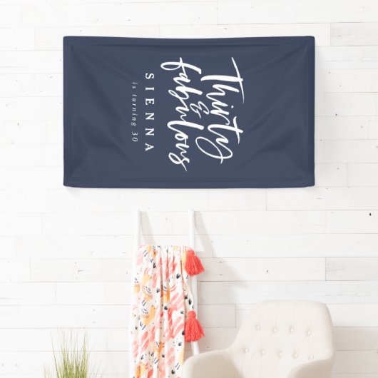 30歳と素晴らしい誕生日バナー 横断幕 (インサイチュ)