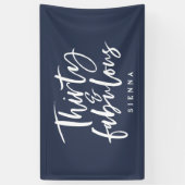 30歳と素晴らしい誕生日バナー 横断幕 (縦)