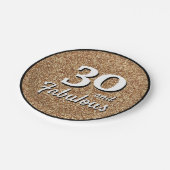 30歳と素晴らしい金ゴールドグリッター30歳の誕生日 ペーパープレート (アングル)