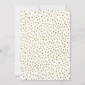 30歳と素晴らしい金ゴールドグリッター30歳の誕生日 招待状 (裏面)