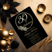 30歳と素晴らしい30歳の誕生日パーティースタンプ 箔招待状