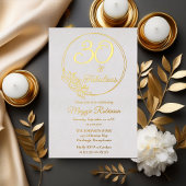 30歳と素晴らしい30歳の誕生日パーティースタンプ 箔招待状