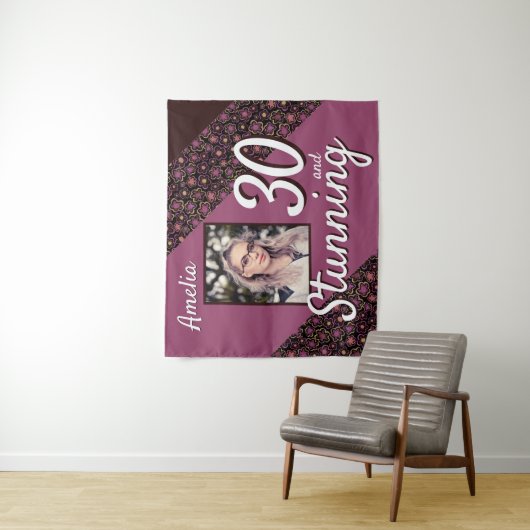 30歳と素晴らし30歳の誕生日の写真 タペストリー (インサイチュ)