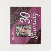 30歳と素晴らし30歳の誕生日の写真 タペストリー (正面)