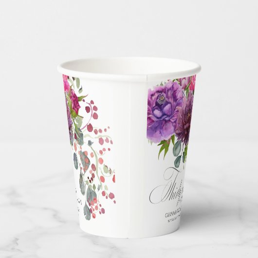 30歳と素晴エレガントらしいフローラ30歳の誕生日 紙コップ (右)