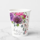 30歳と素晴エレガントらしいフローラ30歳の誕生日 紙コップ (正面)