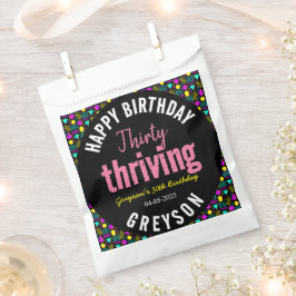 30歳と繁栄するブラックとレトロ30歳の誕生日 フェイバーバッグ