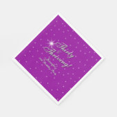 30歳と繁栄ピンクパープル30歳の誕生日 スタンダードランチョンナプキン (角)