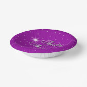 30歳と繁栄、ピンクパープル30歳の誕生日 ペーパーボウル (傾斜あり)